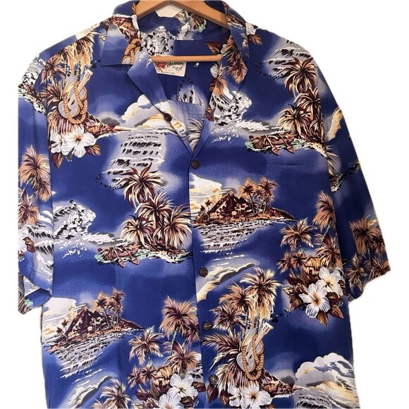 Hilo Hattie Men's Shirt XL The Hawaiian Original Camp Button Up - Picture 2 of 8